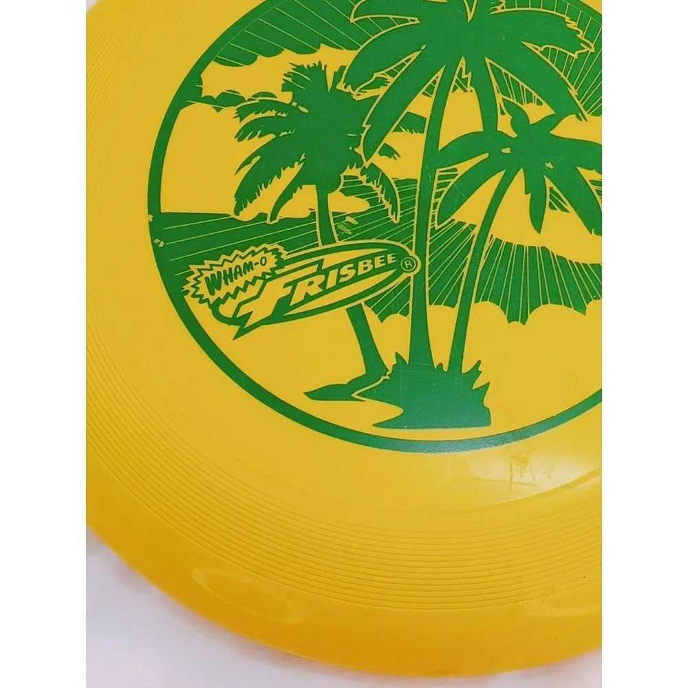 Wham-O Super Flyer Frisbee‎ 180 Grams, Color Yellow With Green Display